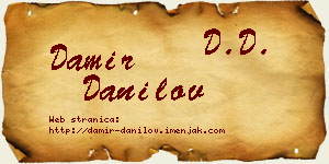 Damir Danilov vizit kartica